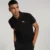 Ms Ess Men Solid Polo Neck Pure Cotton Black T-Shirt