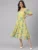 Women Fit and Flare Yellow Dress